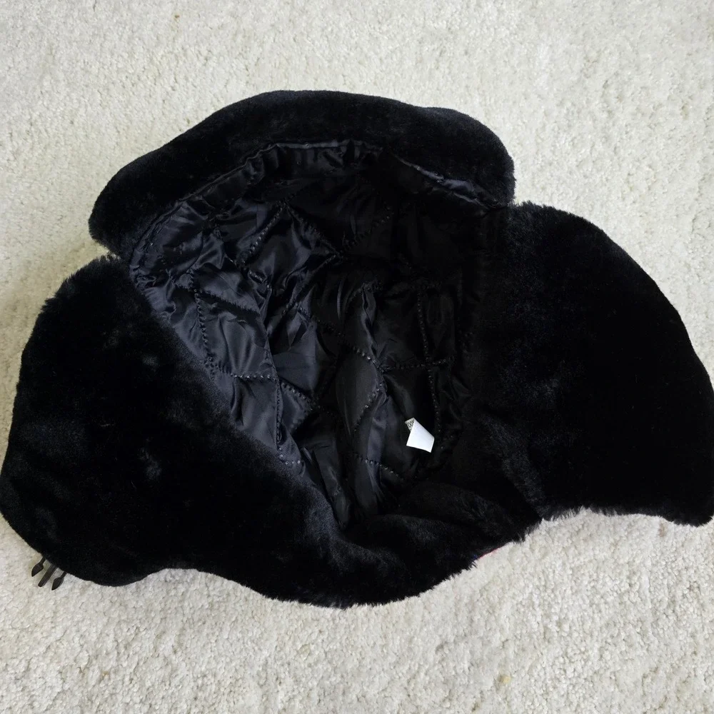 Harrisburg Senators Plaid Trapper Hat Faux Fur Earflap‎ One Size Ushanka